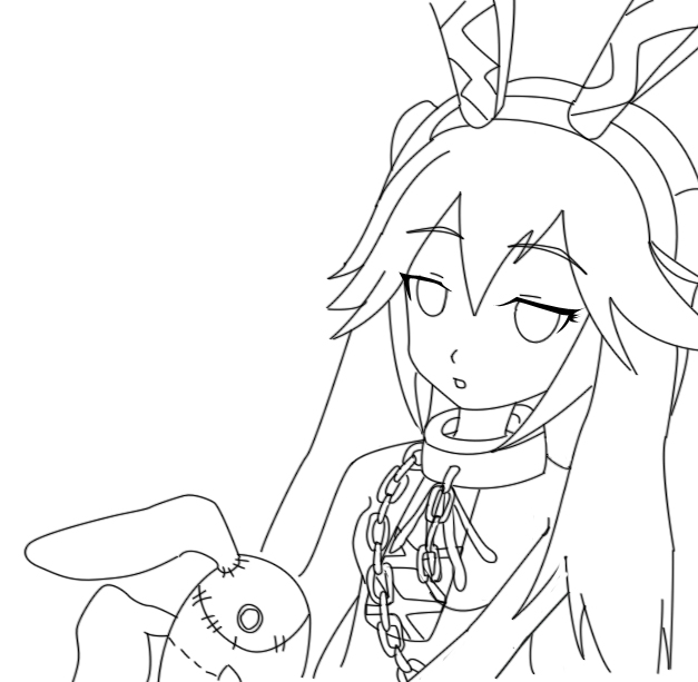 627x613 Bunny Girl Lineart By Gemgem2492