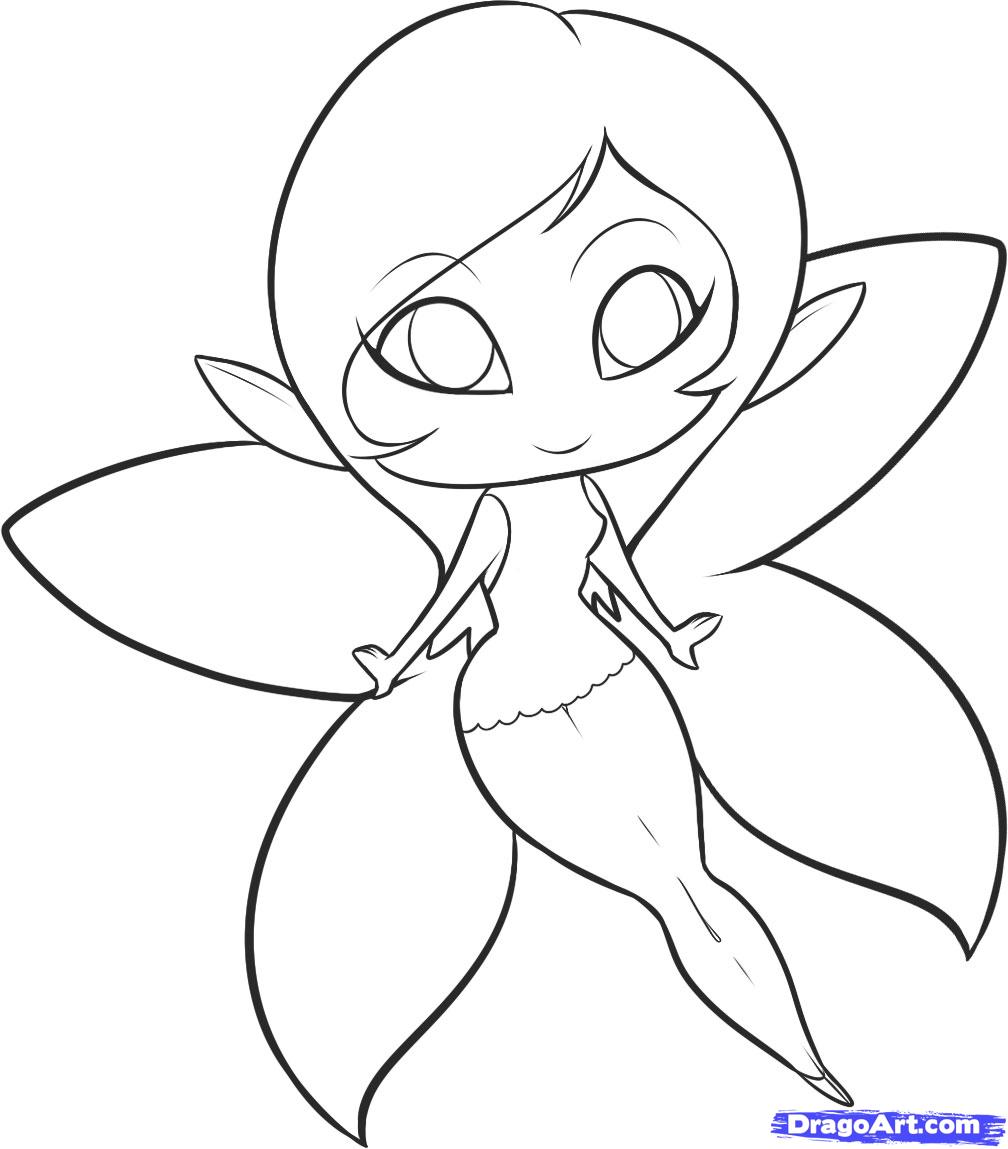 1008x1149 Photos Easy Drawing Of A Fairy,