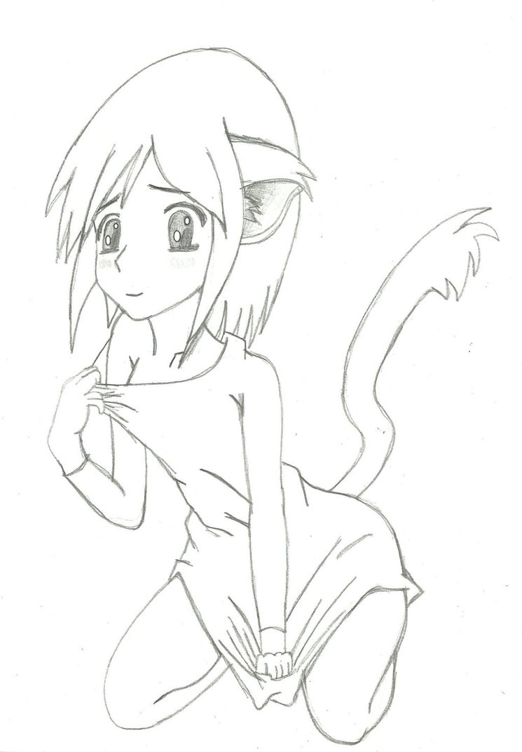 745x1072 Anime Cat Girl By Ramborocky