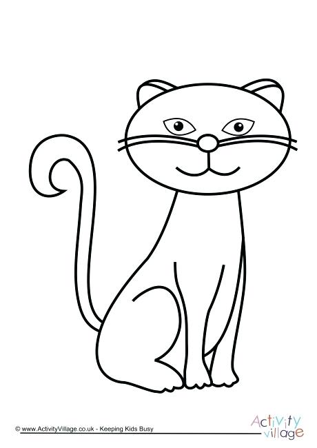 460x650 Cute Anime Cat Coloring Pages Cats Colouring Page 2 Best