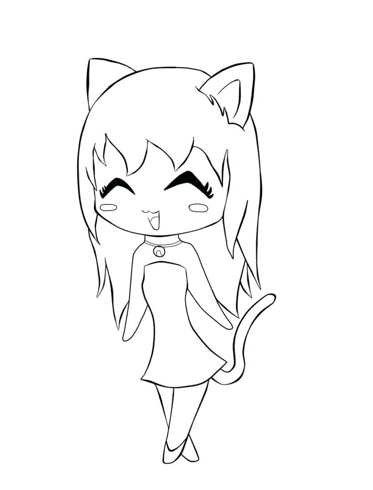 736x966 Anime Cat Coloring Pages Anime Girl Coloring Coloring Pages Prints