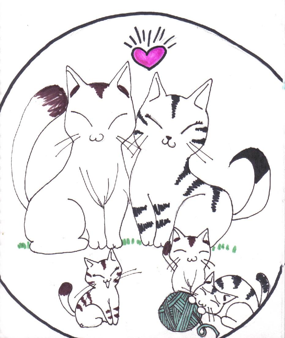 931x1102 Anime Cats Club (Neko Club)