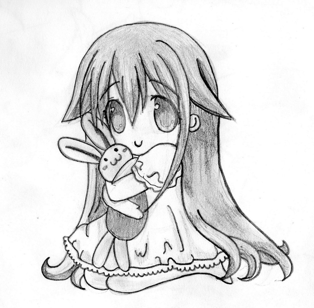 1024x1003 Easy Anime Drawings In Pencil Chibi Cute Chibi Anime Drawings