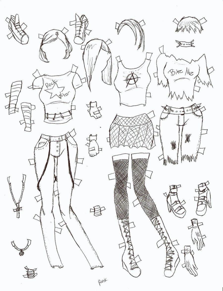 900x1176 Poserdoll Clothes Punk By Electricjesuscorpse