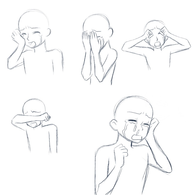 Crying Poses Drawing Reference - Ashe Fhdpaper | Ibrarisand