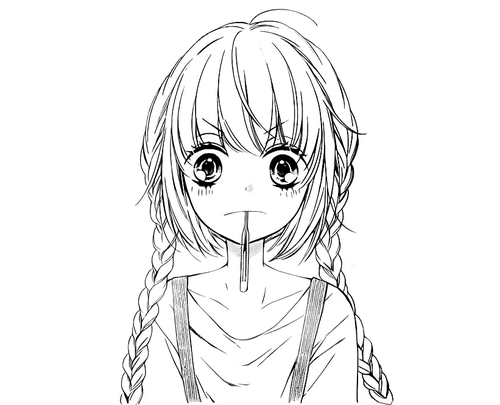 Anime Cute Girl Drawing at GetDrawings | Free download