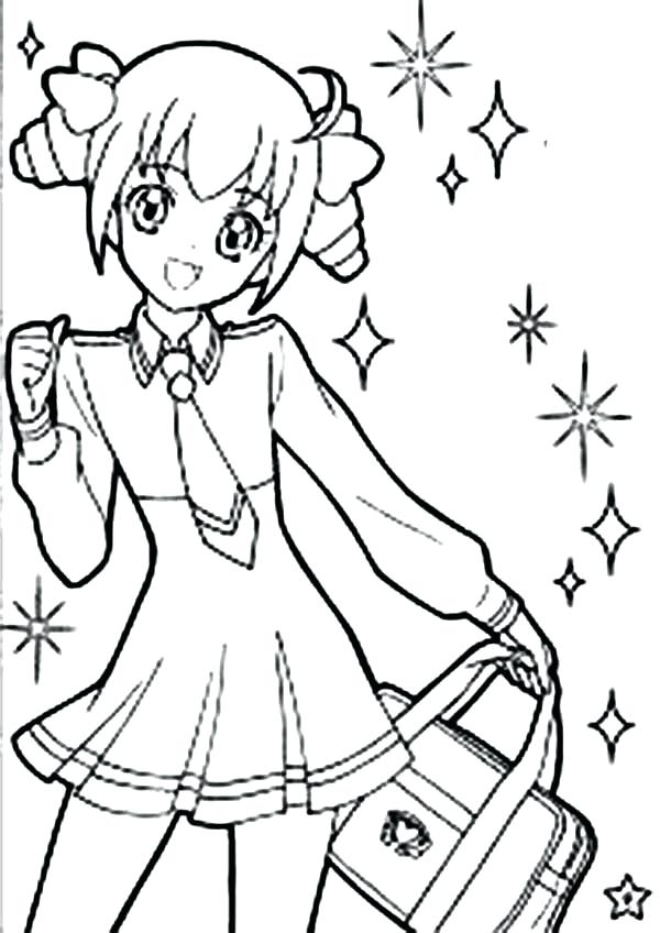 600x848 Cute Girl Coloring Pages Cute Coloring Pages For Girls Anime Girl