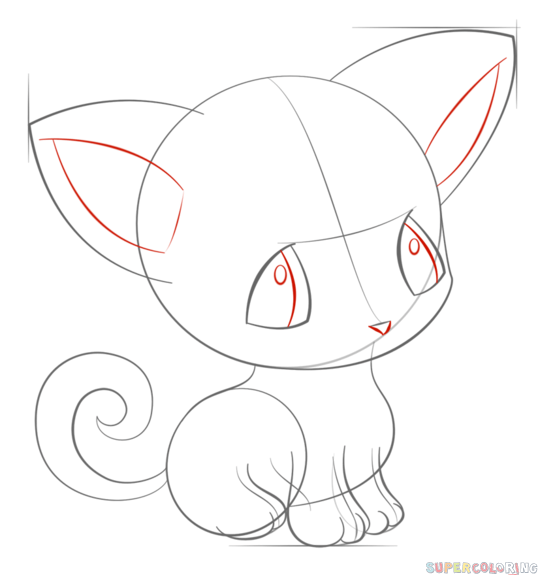 538x575 How Draw An Anime Dog Step By Step Drawing Tutorials How