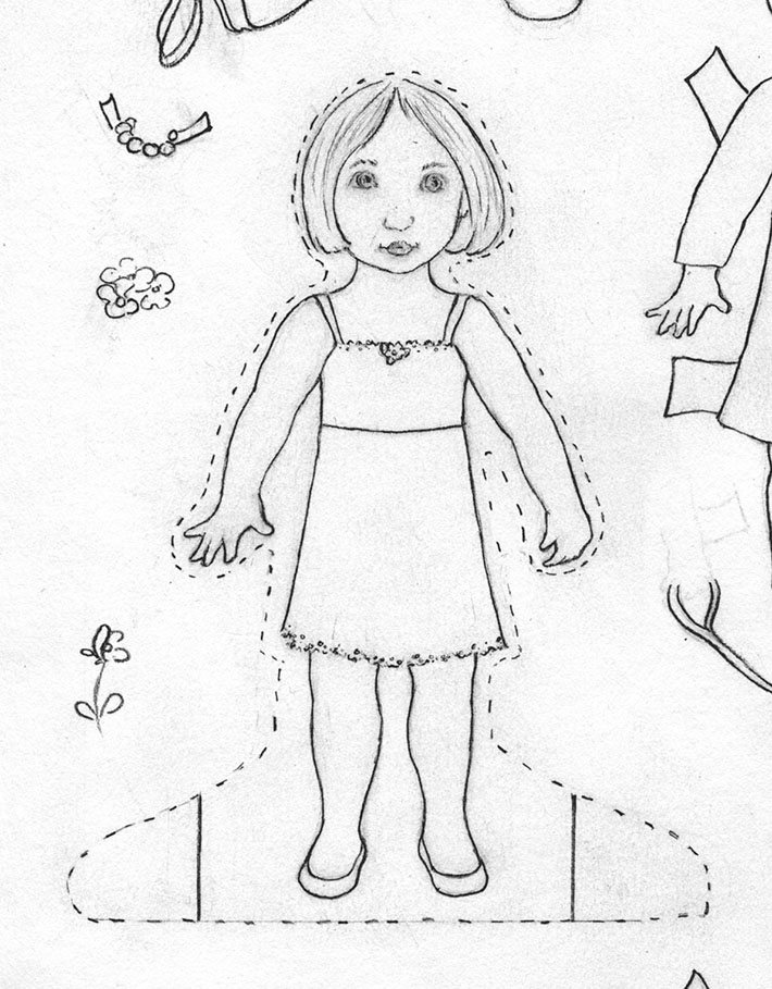 710x909 How To Make Paper Dolls
