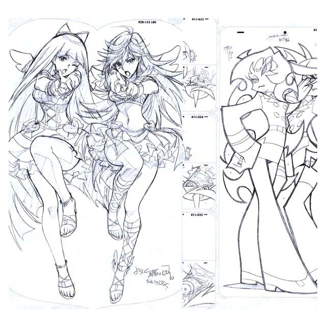 650x650 Art Book Ground Works Of Panty Stocking With Garterbelt Animation