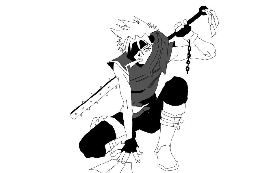 900x600 Anime Boy Sketch By Blacklightning95