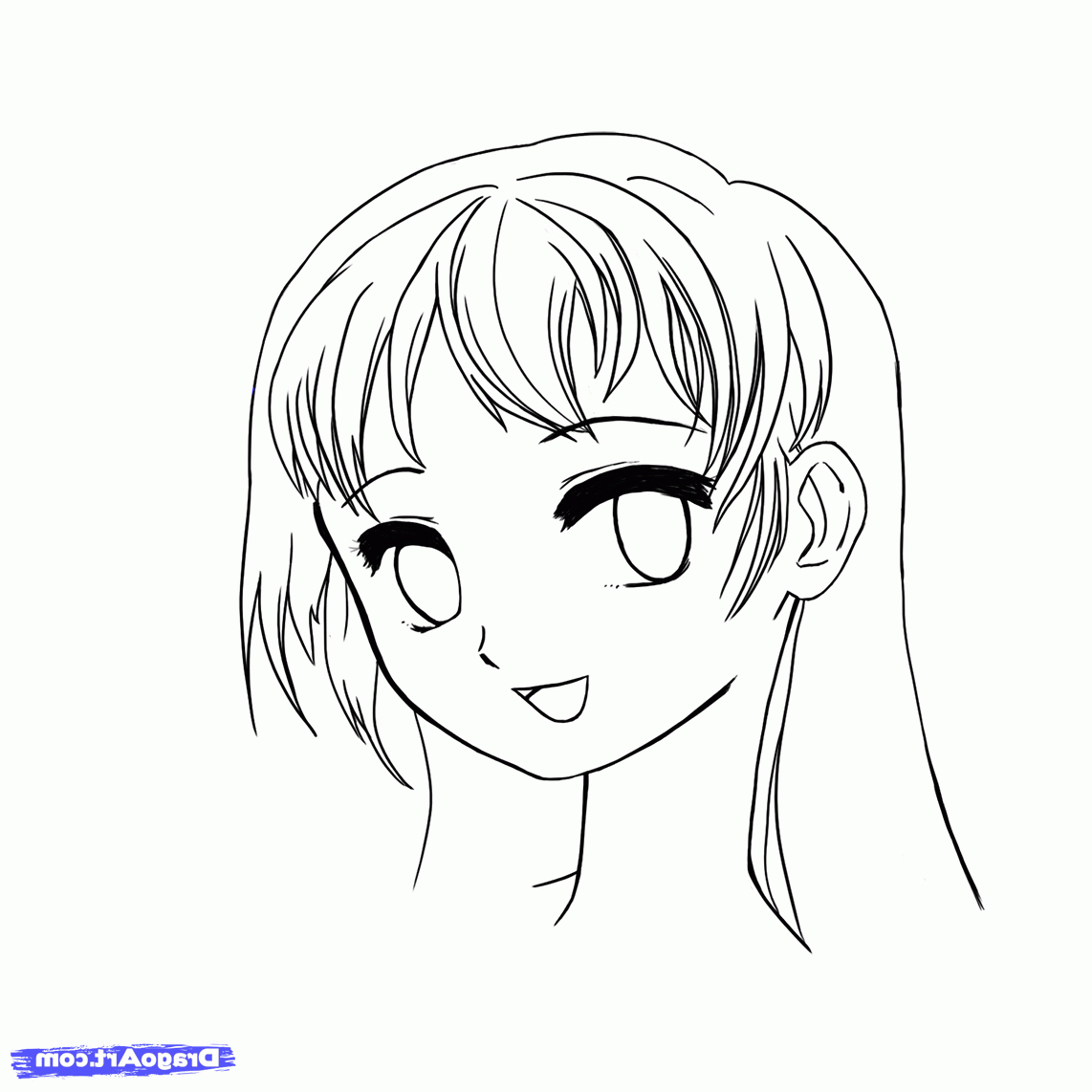 1142x1142 Easy Anime Face Sketches Easy To Draw Anime Faces How To Draw