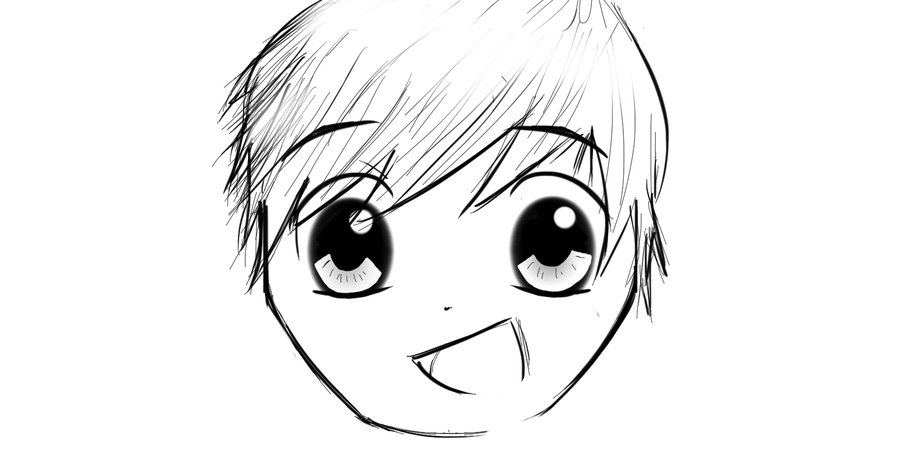 900x460 Anime Boy Face By Mrfiggleston