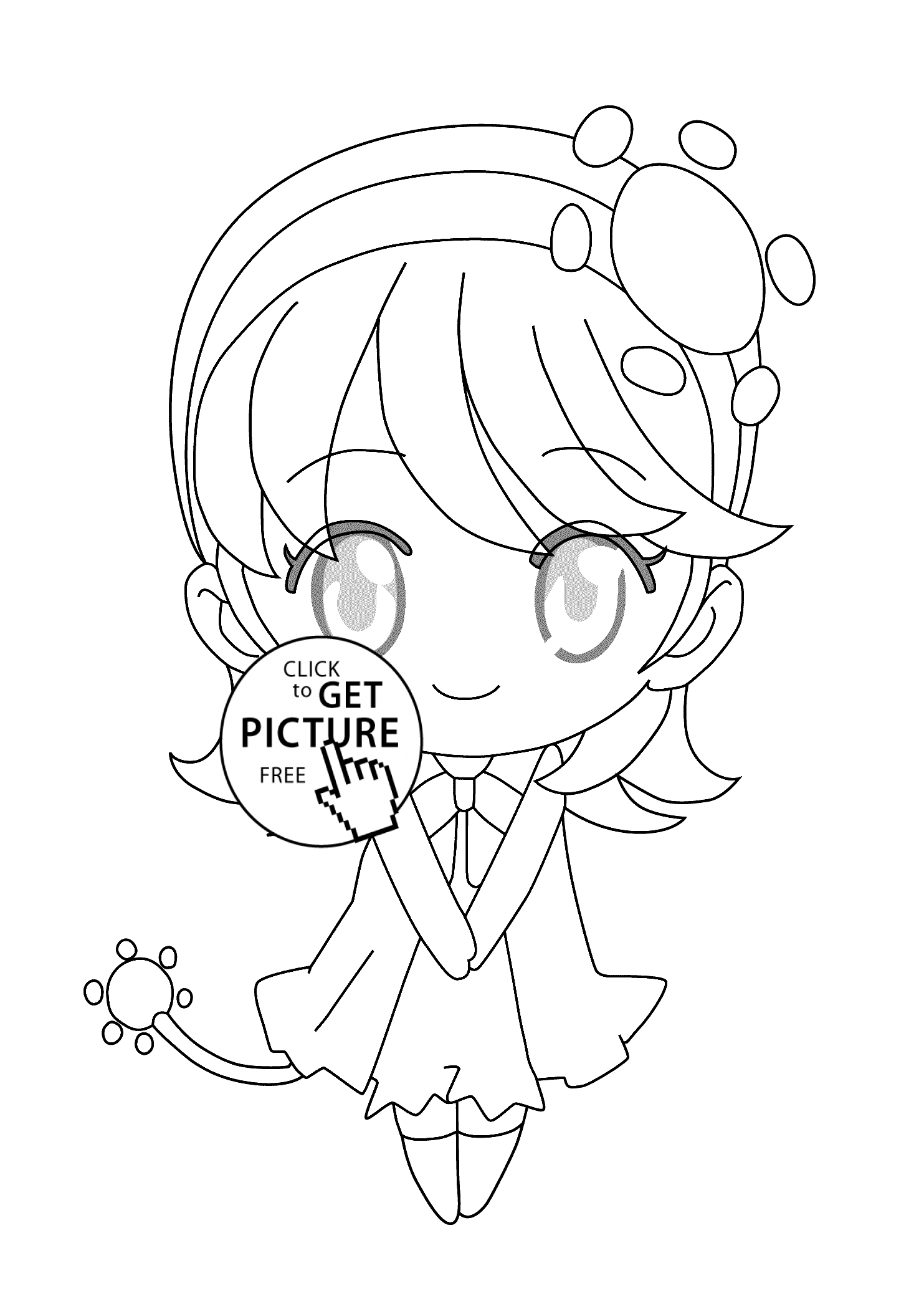1483x2079 Mini Hotaru Shugo Chara Anime Coloring Pages For Kids, Printable