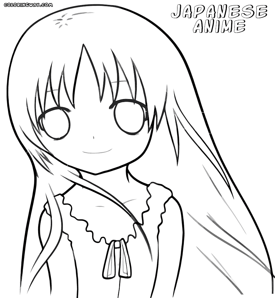 922x1000 Anime Coloring Pages Free For Kids Girl 2 Cute Chibi High Quality