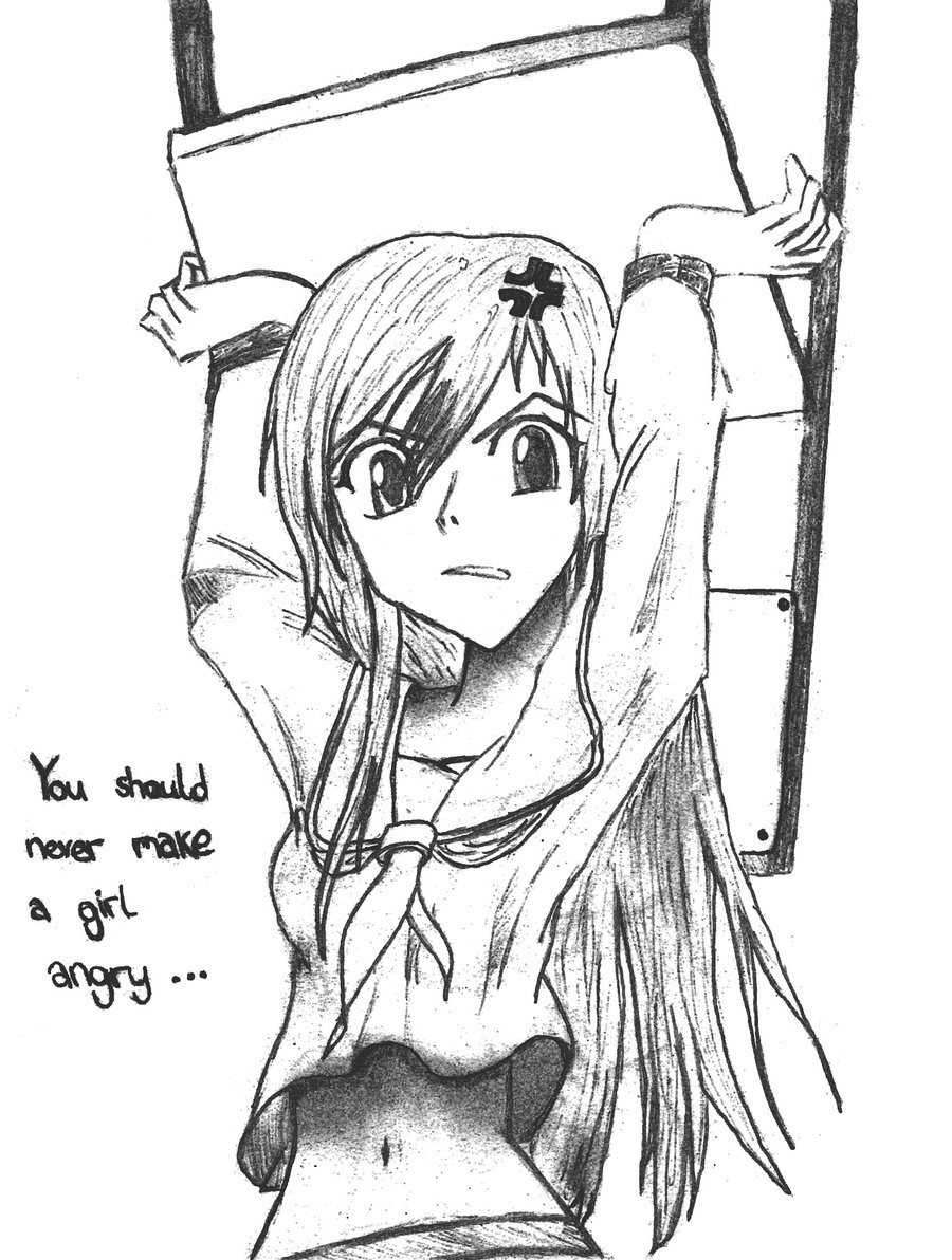 900x1192 Angry Anime Girl By Swantje95 Animelover