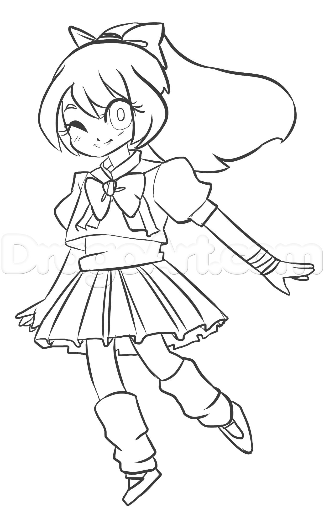 1358x2179 Anime Girls To Draw How To Draw Young Anime Girls, Stepstep, Anime