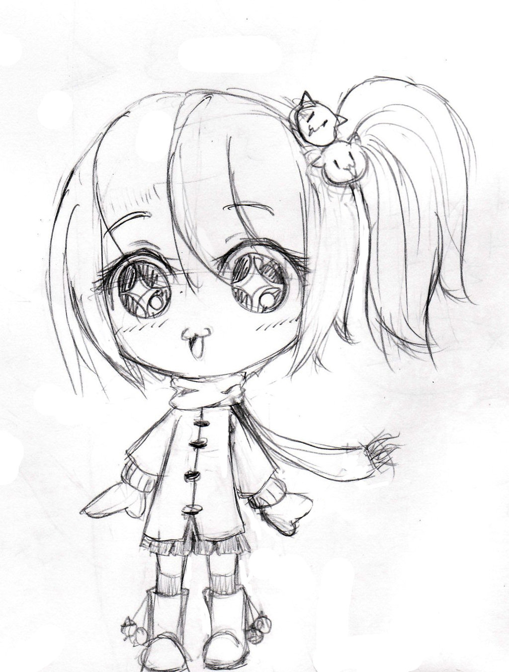 1024x1353 Sketch Of Cartoon Girls Anime Girl Sketch