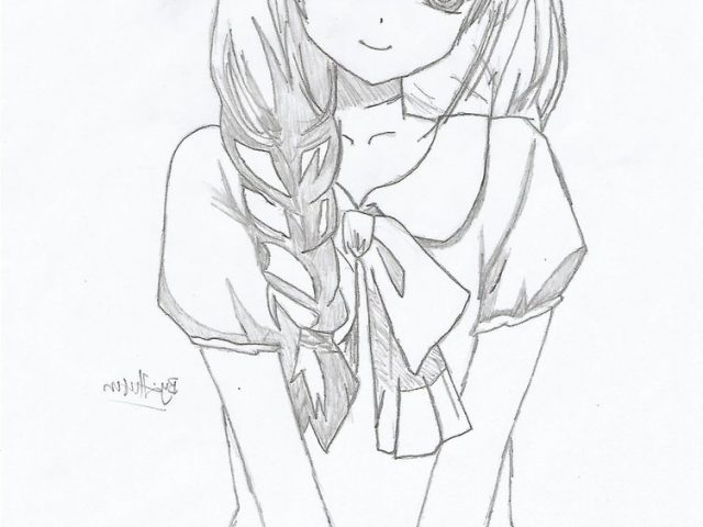 640x480 Beautiful Anime Drawing Sketches Of Beautiful Anime Girls