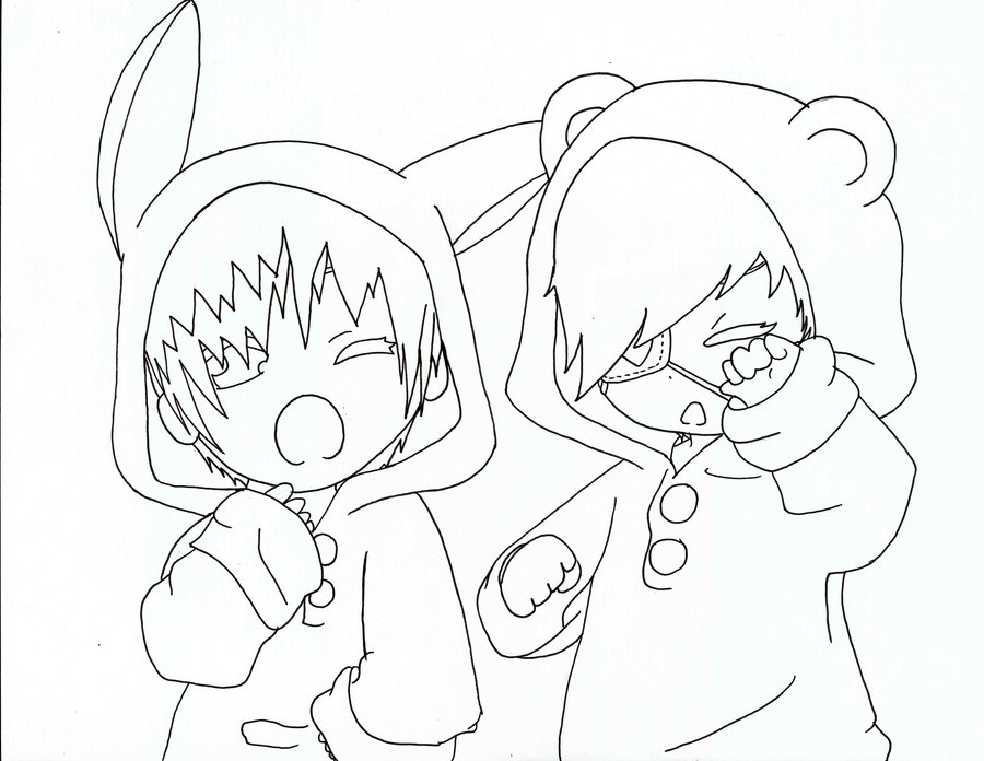 900x696 Kei And Keitaro Chibi By Mannequin Murder