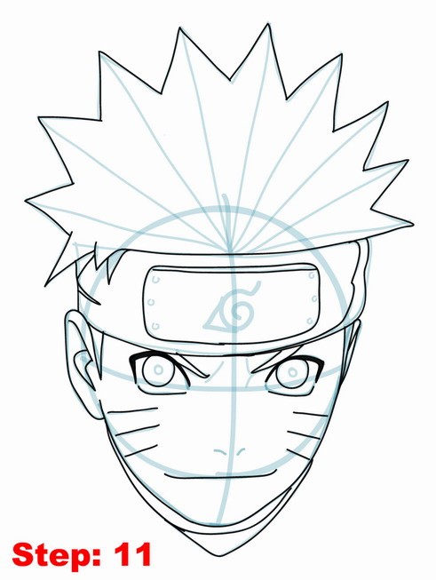 491x653 Drawing Naruto Tutorial Step 11 Naruto Shippuden Tutorial