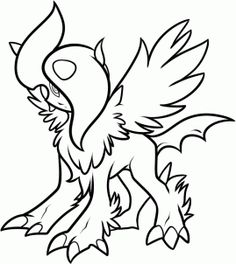 236x264 How To Draw Mega Absol, Step By Step, Pokemon Characters, Anime