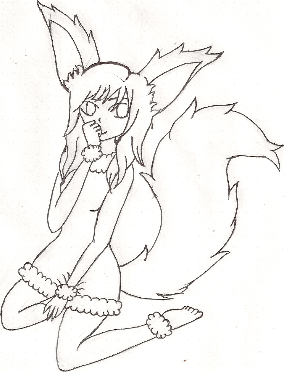 960x1256 Fox Girl Before Photoshop By Cutieink