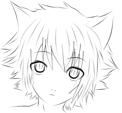 503x465 Neko Boy Photoshop Lineart D By Voctavian85 Guys