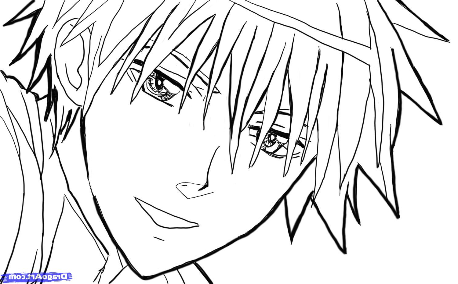 1500x932 Drawing Boy And Girl Face To Face Anime