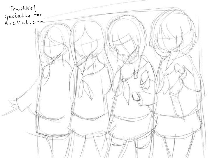 768x543 How To Draw School Uniform Step By Step