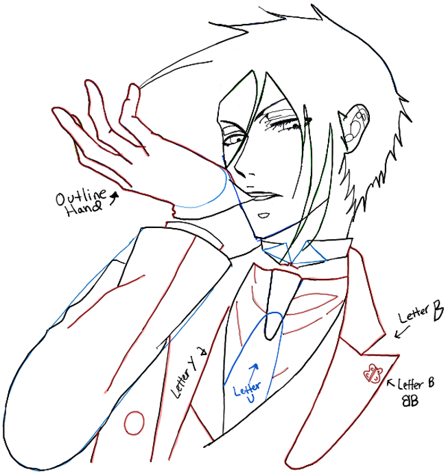 650x690 How To Draw Sebastian Michaelis From Black Butler An Anime Movie
