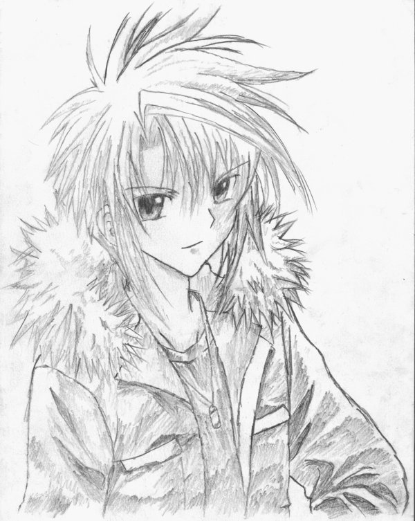 600x753 Anime Pencil Person By Sketchbookstyle