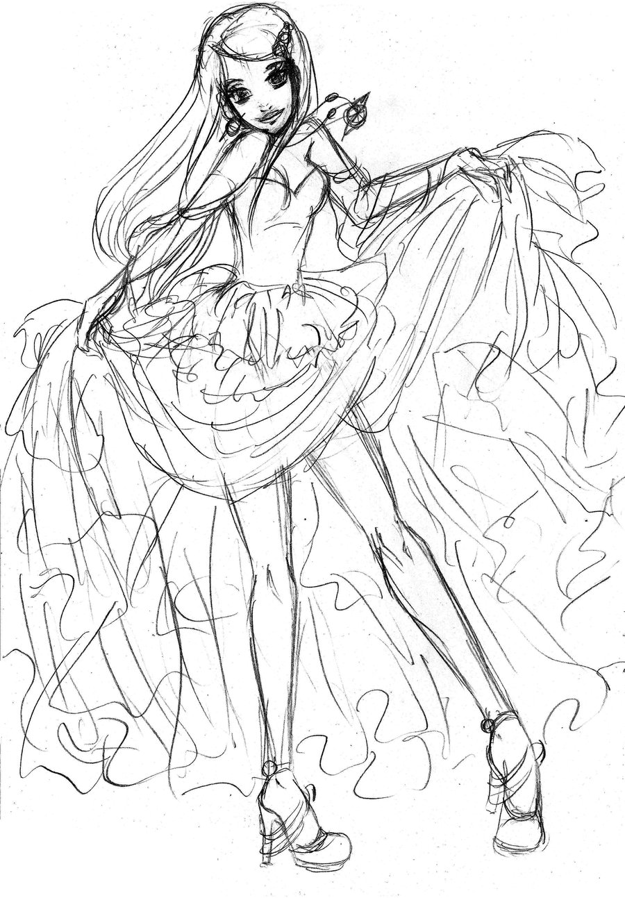 900x1293 Query Kushina Dress For Prom Up, A Sketch By Radian The Art