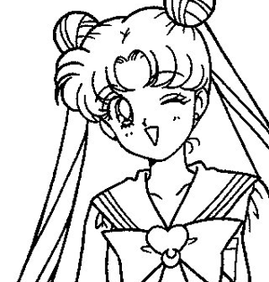 300x315 Draw Sailor Moon How To Draw Sailor Moon Characters Sailor
