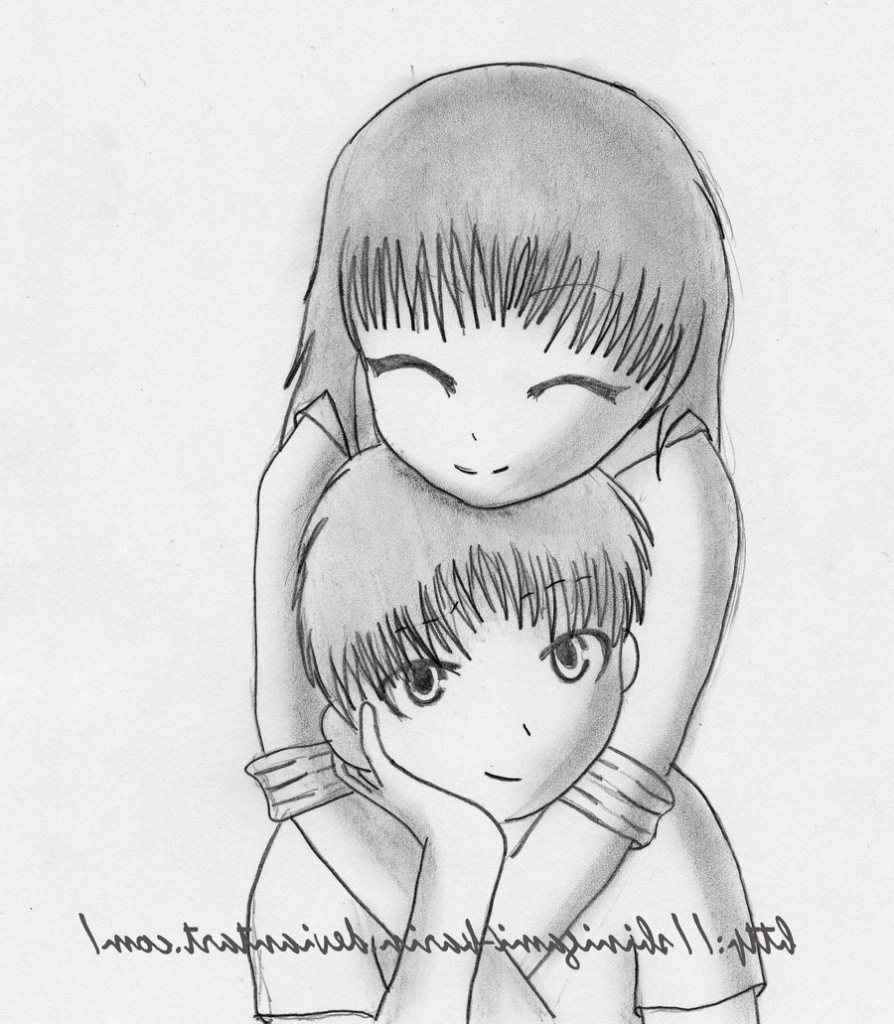 894x1024 Love Anime Easy To Draw