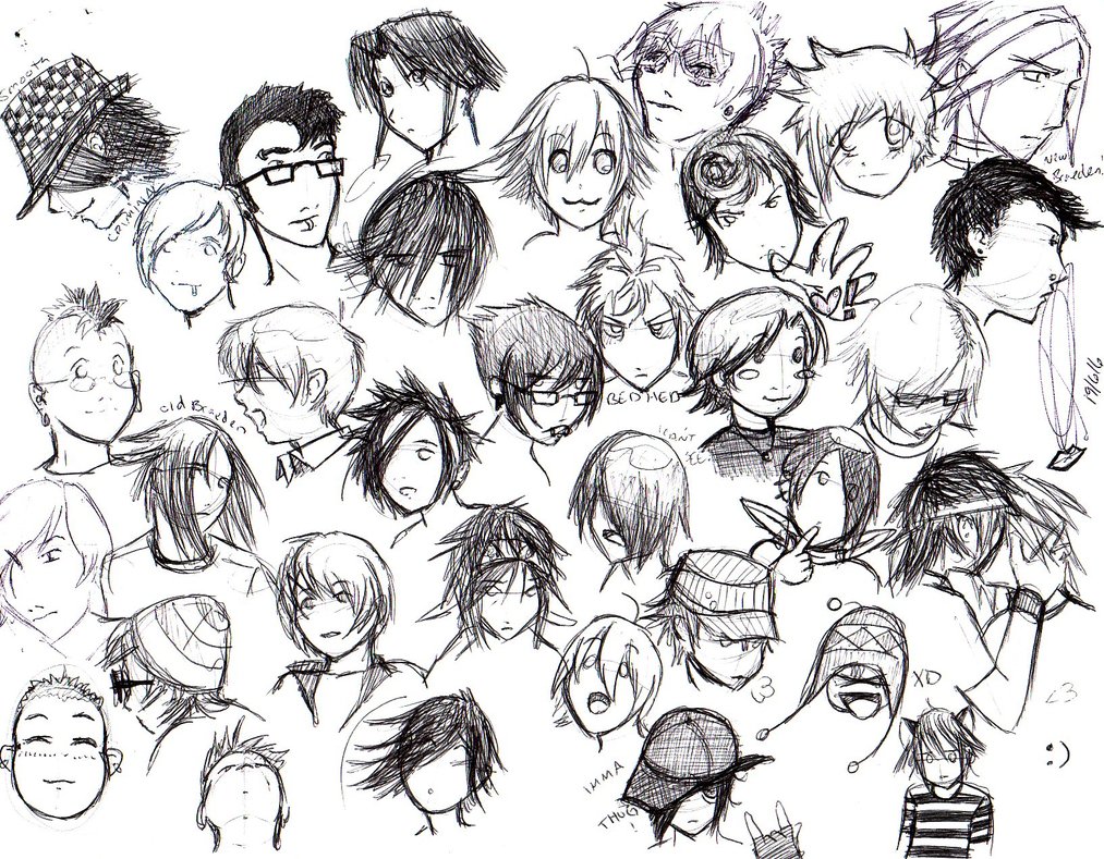 1013x789 A Page Of Emo Boys By Pyrogina