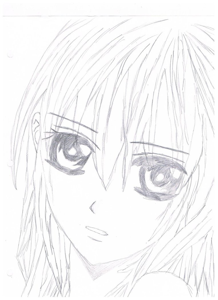 762x1048 Anime Girl Sketch By The Emo Chick