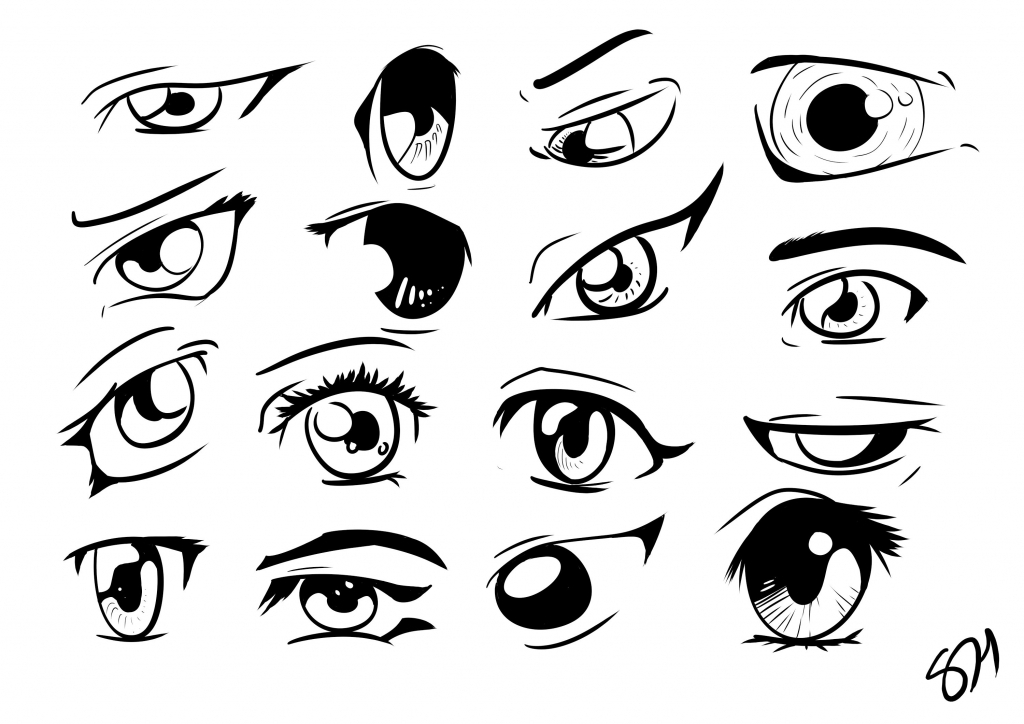 1024x724 Anime Eyes Drawings How To Draw An Anime Eye