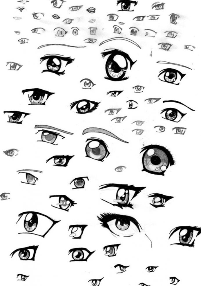 692x983 How To Draw Anime How To Draw Cute Anime Eyes Pictures 4 Anime