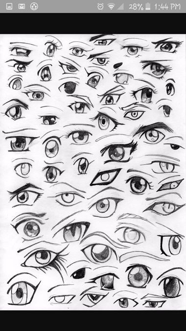 Anime Eyes Drawing