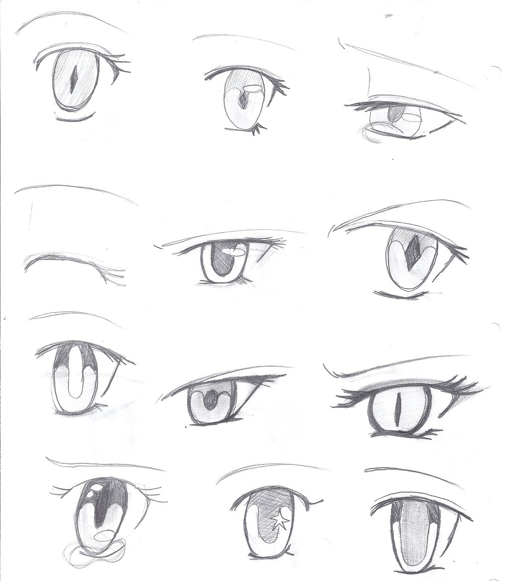 Anime Eyes Drawing at GetDrawings | Free download