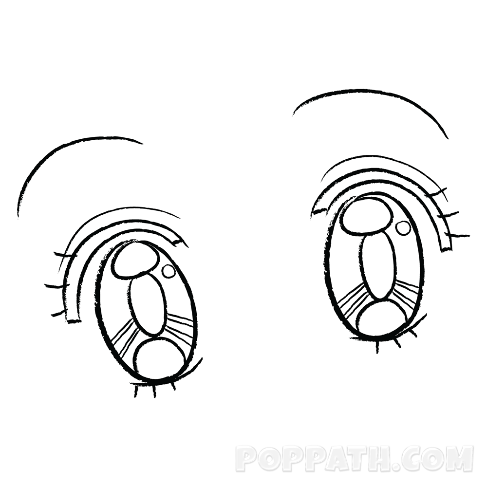 1000x1000 How To Draw Anime Eyes Style 25 Pop Path