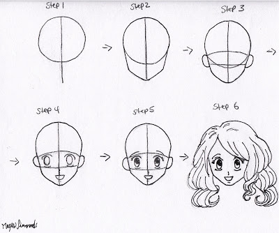 400x334 Lets Draw Something Drawing Anime Face Step By Step