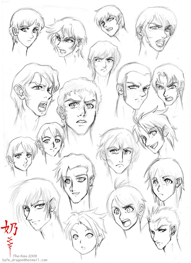 Anime Face Drawing at GetDrawings | Free download