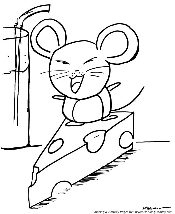 670x820 Anime Coloring Pages Mouse Surfin Cheese Wedge Anime Coloring