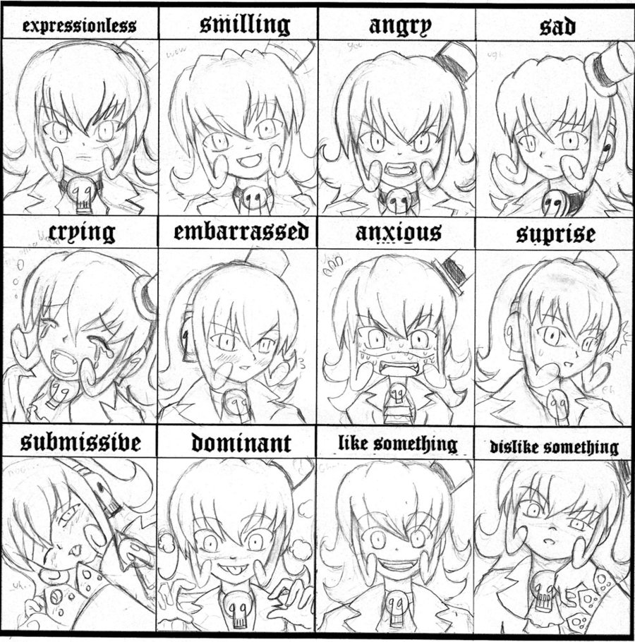 900x910 Falleci 12 Facial Expressions By Rouzille On
