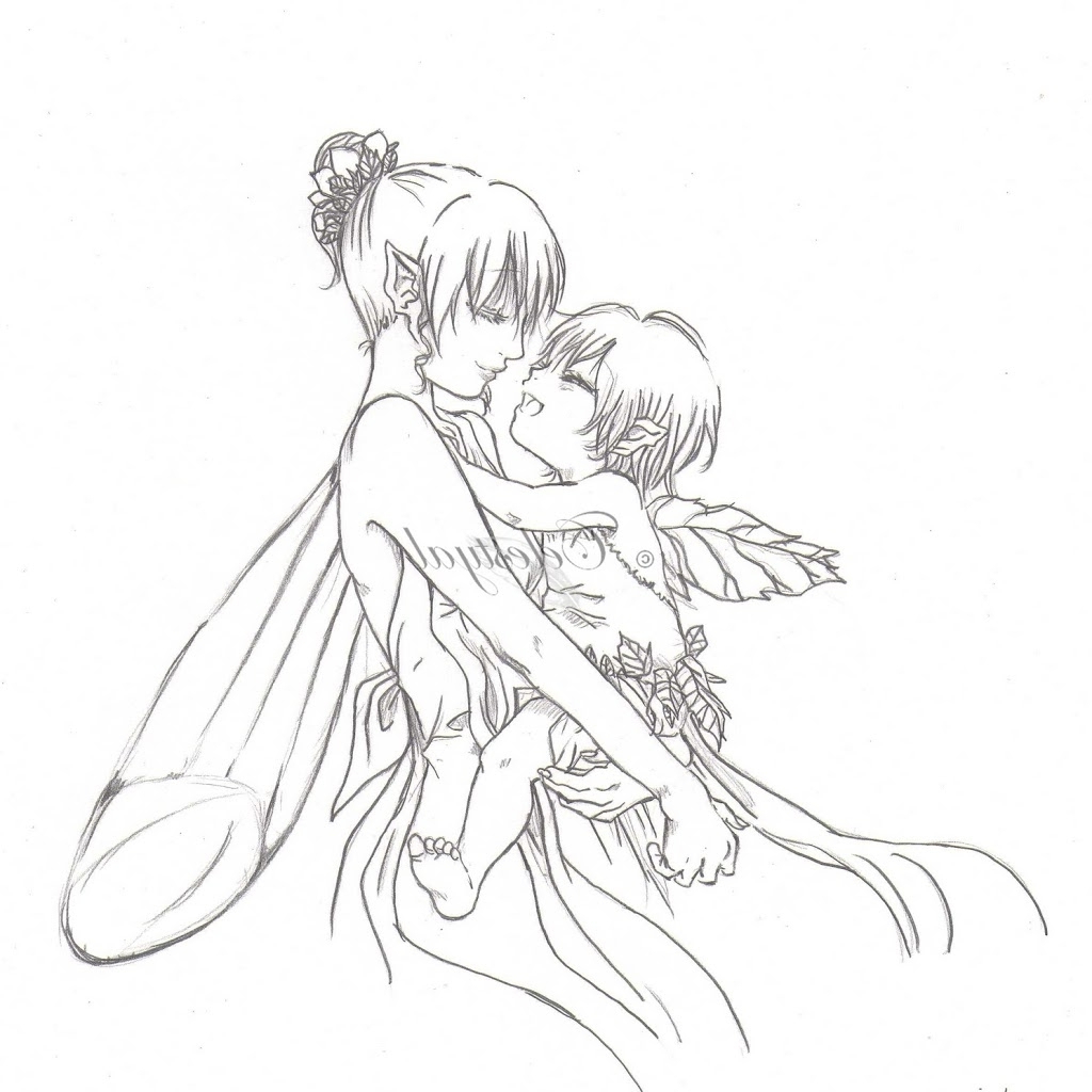 1024x1024 Fairy Anime Drawings In Pencil Fairy Drawings In Pencil