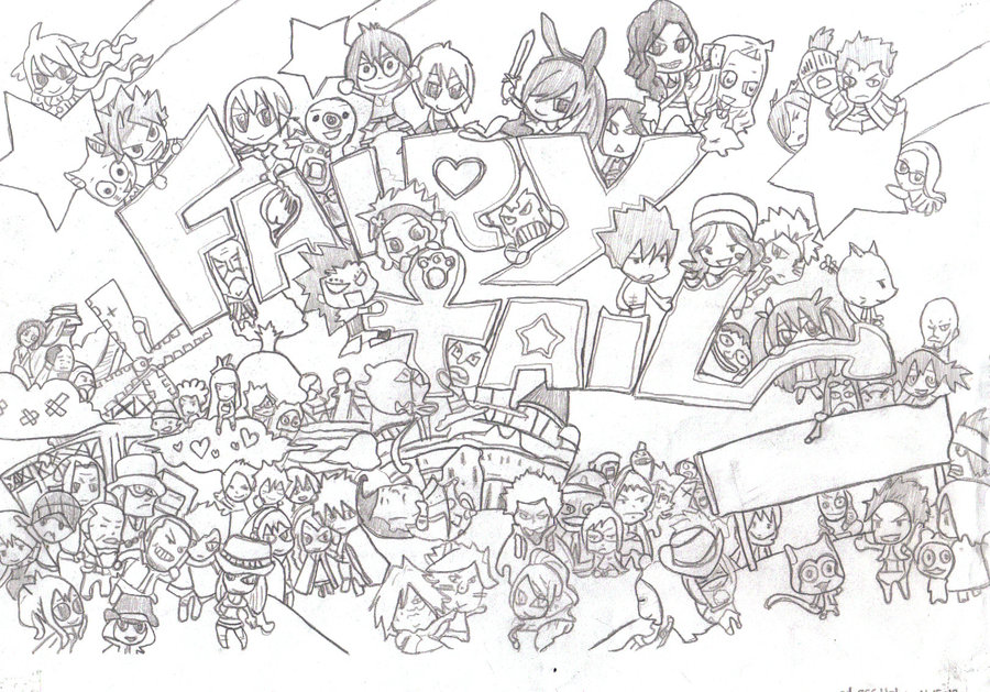 900x629 Sketch] Fairy Tail Chapter 295 Cover By Lessholy