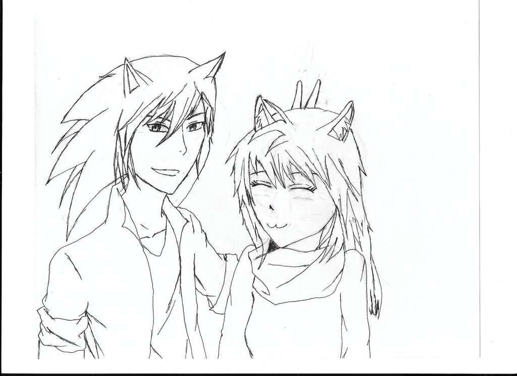 1024x745 Anime Human Sonic And Tails (Female) By Sonic Hedgehog22