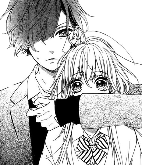 500x580 Anime Boy, Anime Couple, Anime Girl, Monochrome, Manga Shoujo